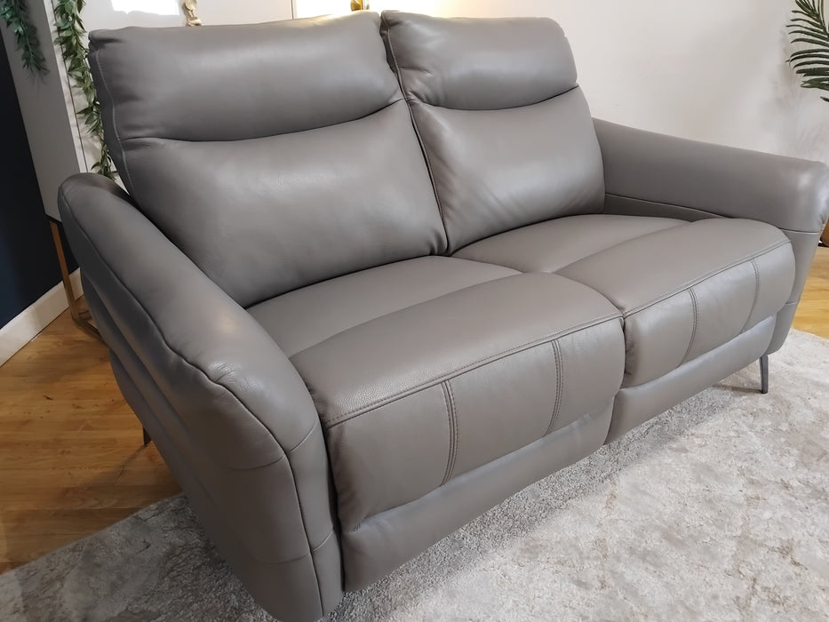 Sofology Renato Leather 2 Seater in Trusty Embossed Elephant
