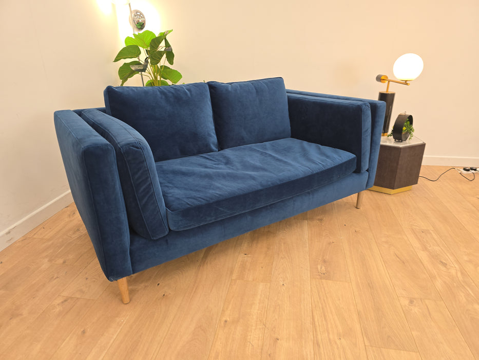 Piper 3 Seater Sofa - Fabric - Plush Blue