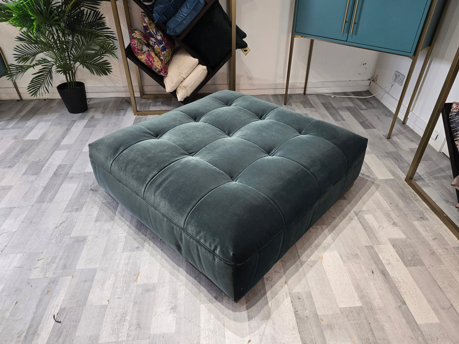 Weekend Large footstool - Biba Teal