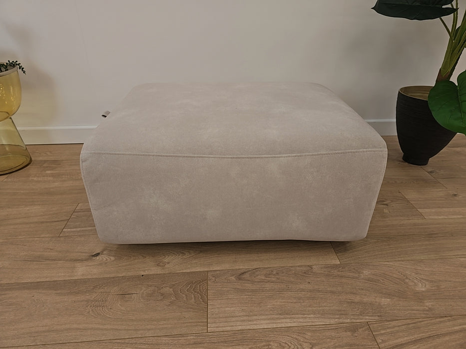 Elixer - Fabric Footstool  - Ivory