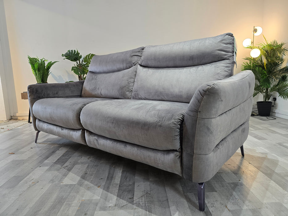 Renato 2.5 Seater - Heritage Velvet Steel