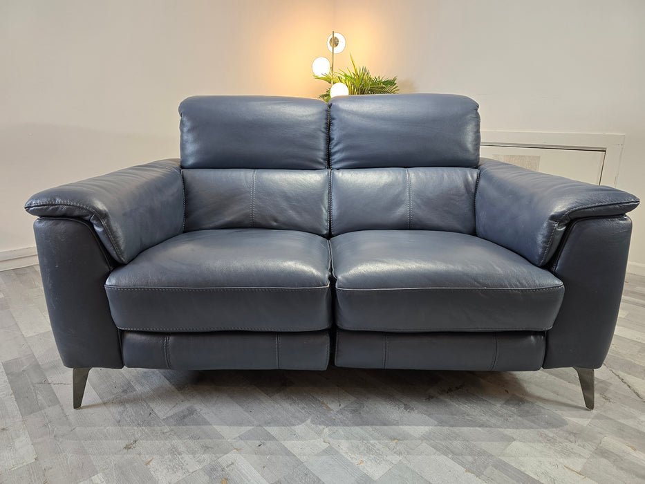 Illinois 2 Seater - Le Mans Smoke Blue - Power Recliner