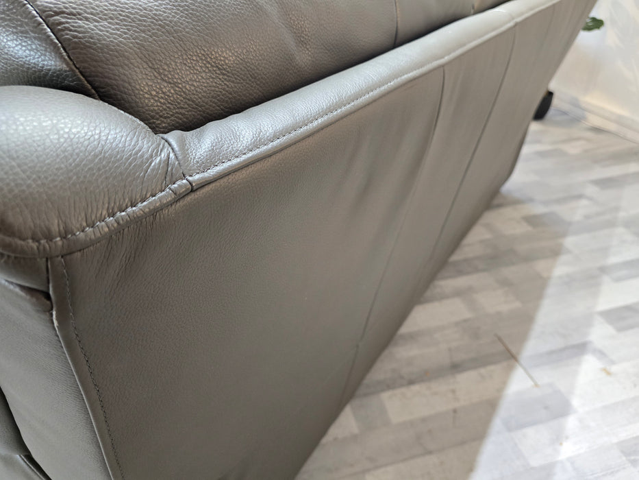 Gracie 3 Seater - Trusty Sheen Leather Storm