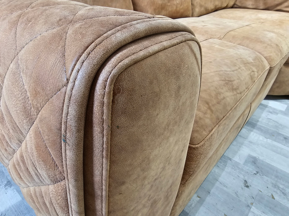 Mazzini 2 Corner 2 - Leather Sofa - Utah Tan