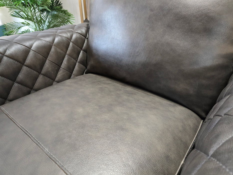 Mazzini 1 Seater - Leather Chair - Dakota Brown