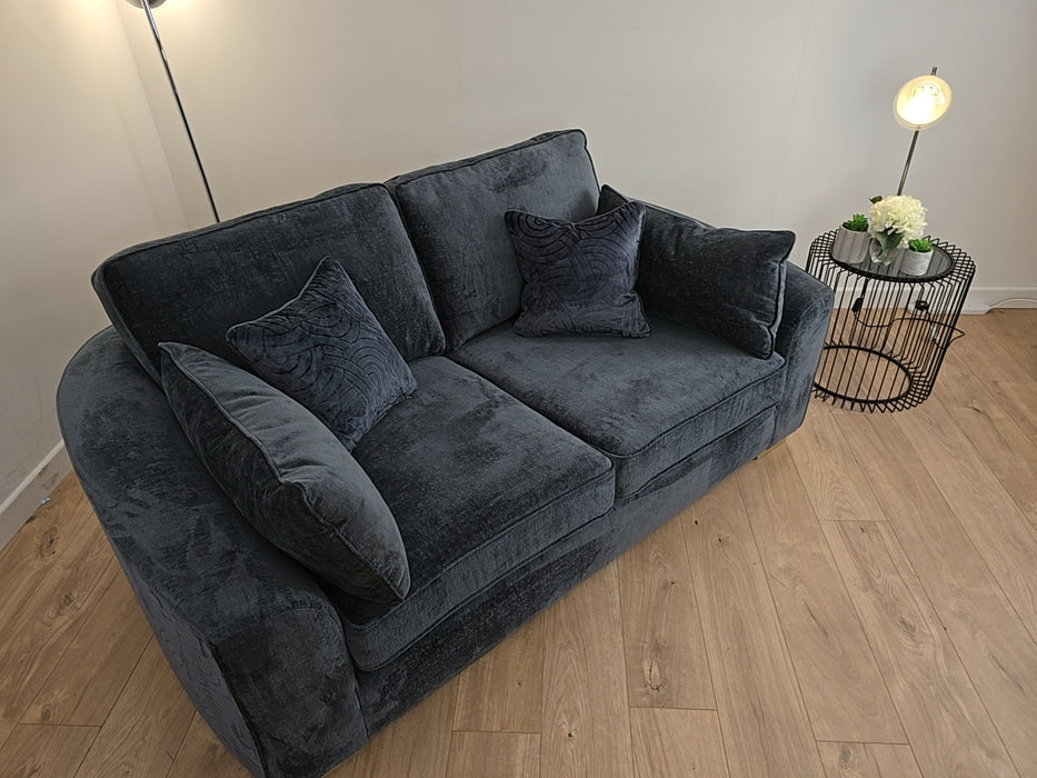 Odette 2 Seater - Fabric Sofa - Adele Midnight