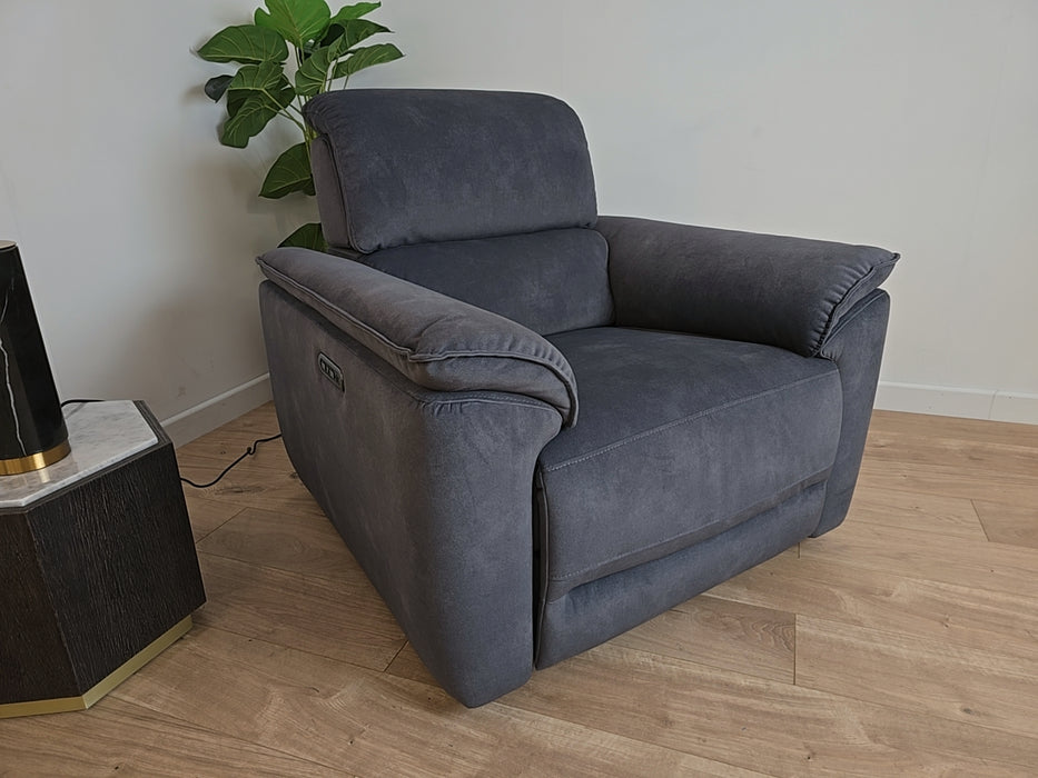 The Hugo chair - Flecked Fabric - Charcoal