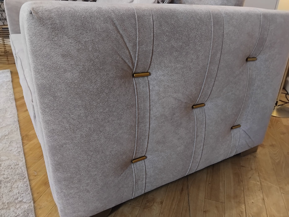 Sofology Titan Fabric 3 Seater Lifestyle Marbled Stone