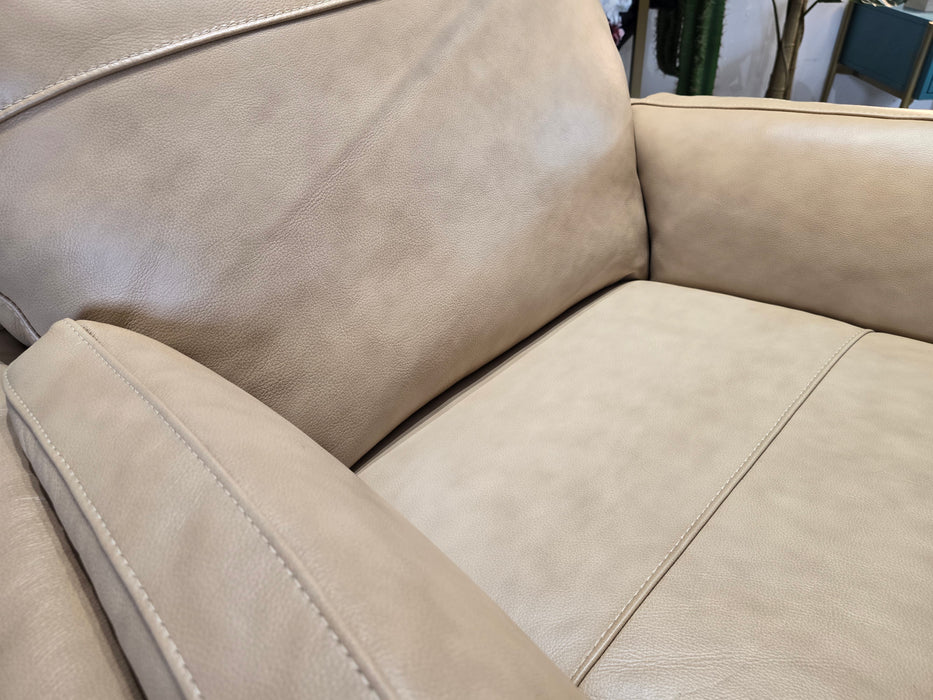 Fellini 1 Seat - Leather Chair - Hampshire Buff