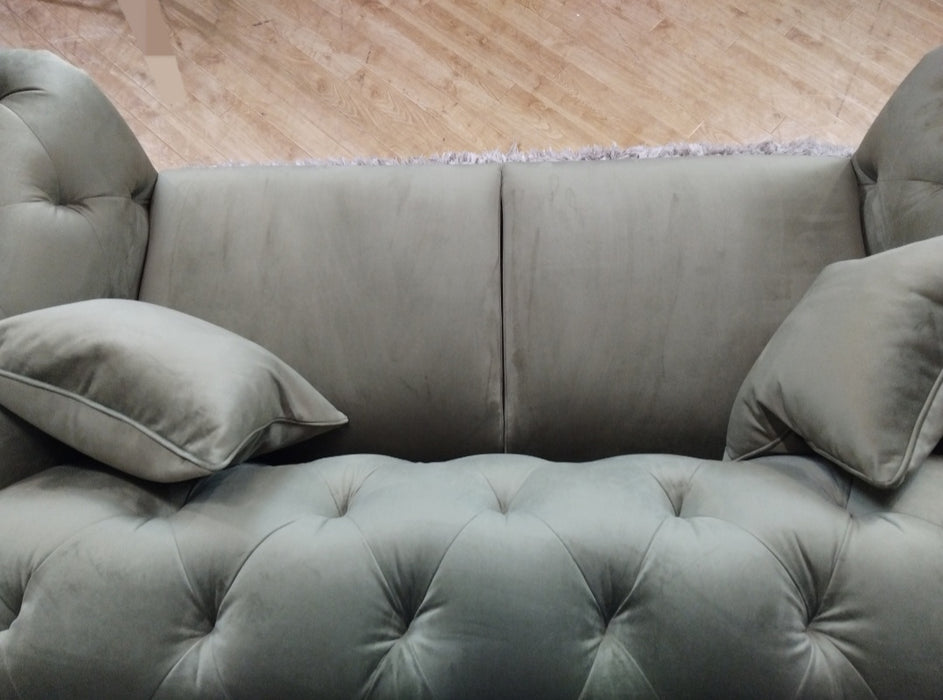 Balmoral Fabric 2 Seater - Matt Velvet Moss (WA2)