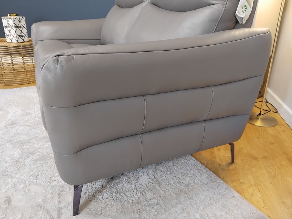 Sofology Renato Leather 2 Seater in Trusty Embossed Elephant