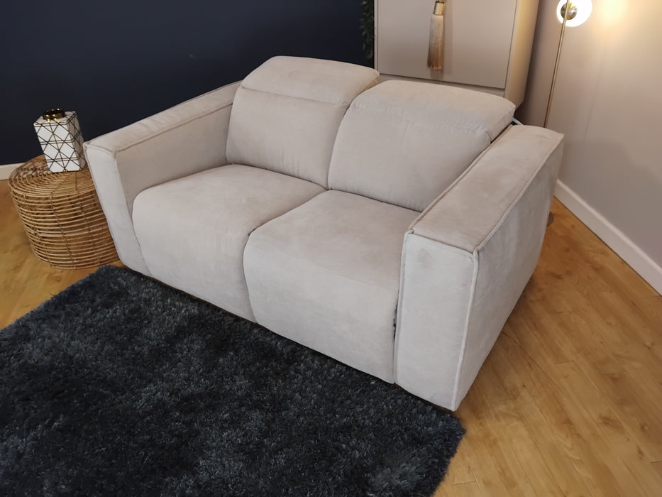 Sofology The Horizon Fabric 2 Seater in Textured Chenille Stone