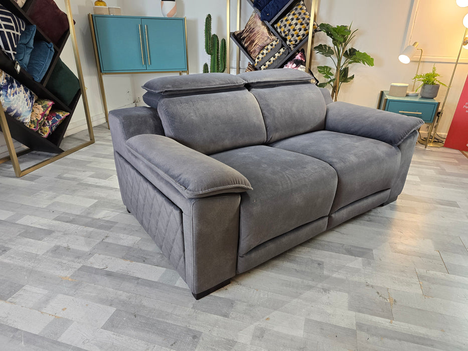 Benz 2 Seater - Fabric Sofa - Dexter Charcoal