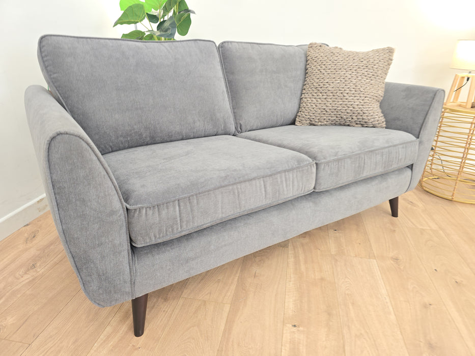 Zinc 3 Seater Sofa - Fabric - Grey