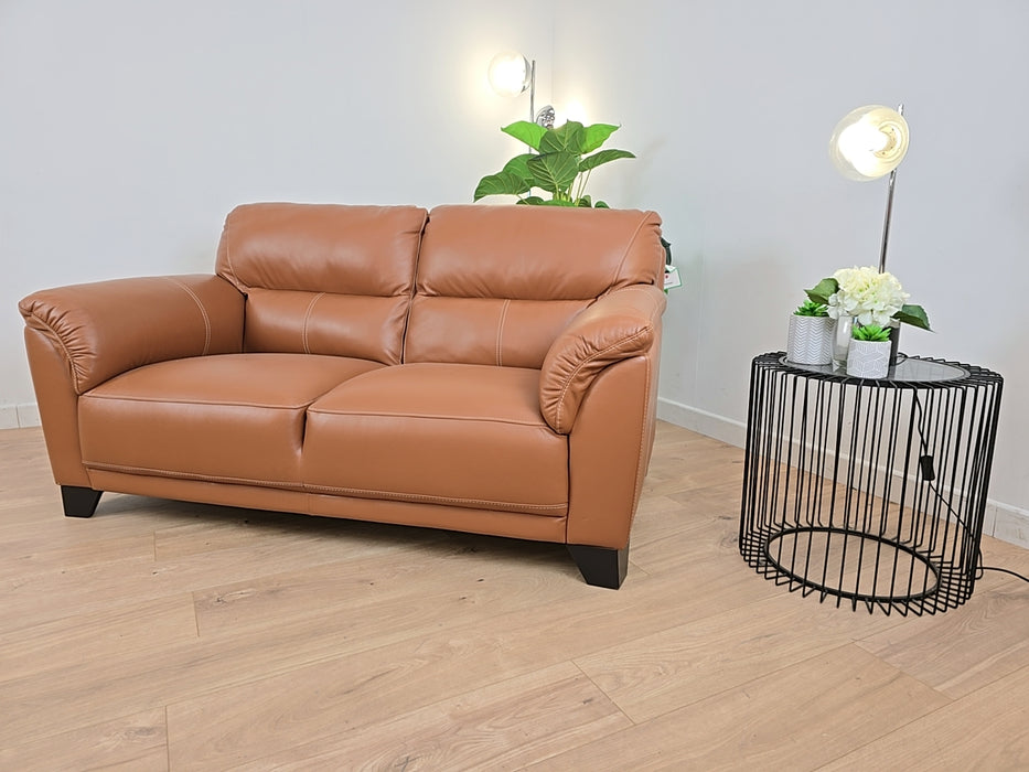 Cappi 3 Seater  -  Fabric Sofa  - Brandy