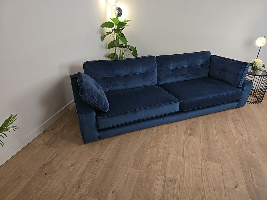 Kent 4 Seater - Fabric Sofa - Blue