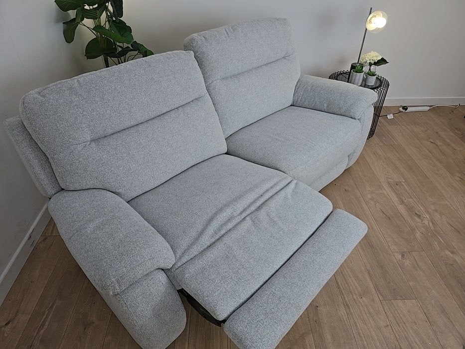 Aneisha 3 Seater - Fabric Manual Reclining Sofa- Grey