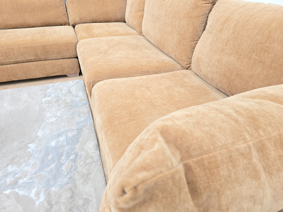 Tallulah Corner Sofa - Fabric - Soft Chenille Almond All Over