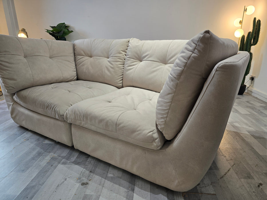 The Cocoon 3 seater - Lifestyle Flecked Fabric Ivory