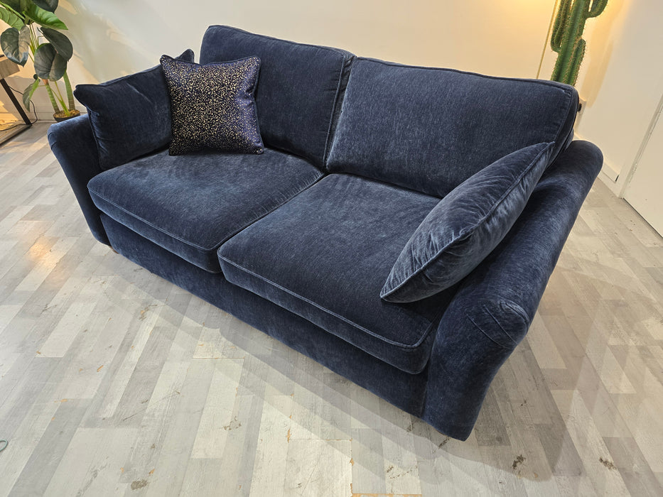 Notting Hill 3 seater - Fabric -  Ellie Navy/Bianca Navy Mix