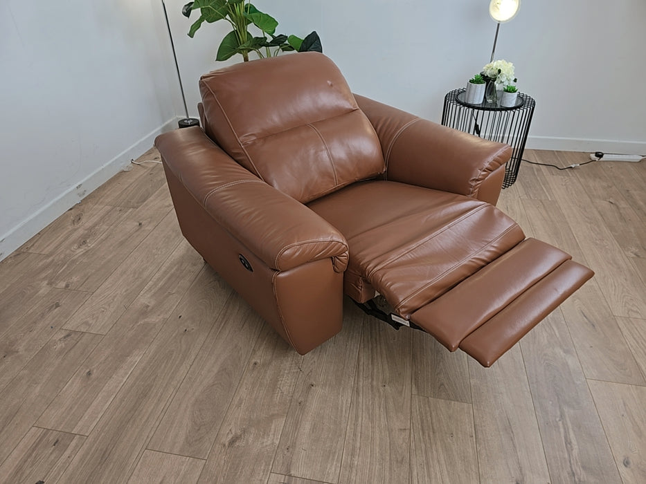 Capri Power Reclining Chair - Brandy