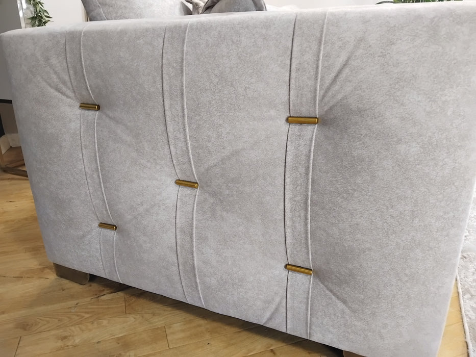 Sofology Titan Fabric 3 Seater Lifestyle Marbled Stone