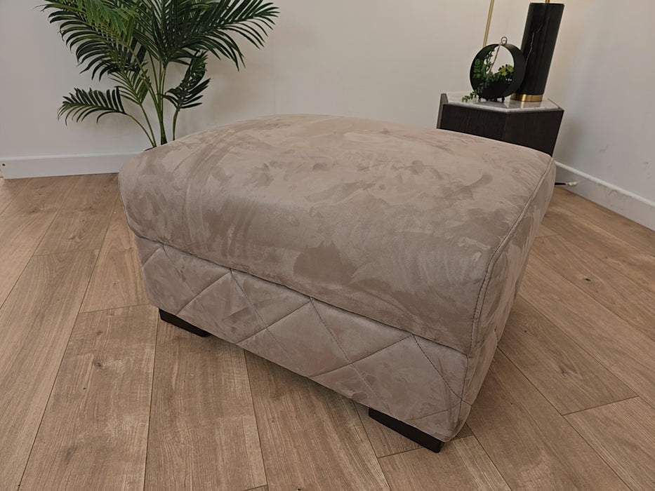 Mason Fabric Designer Footstool Nutmeg