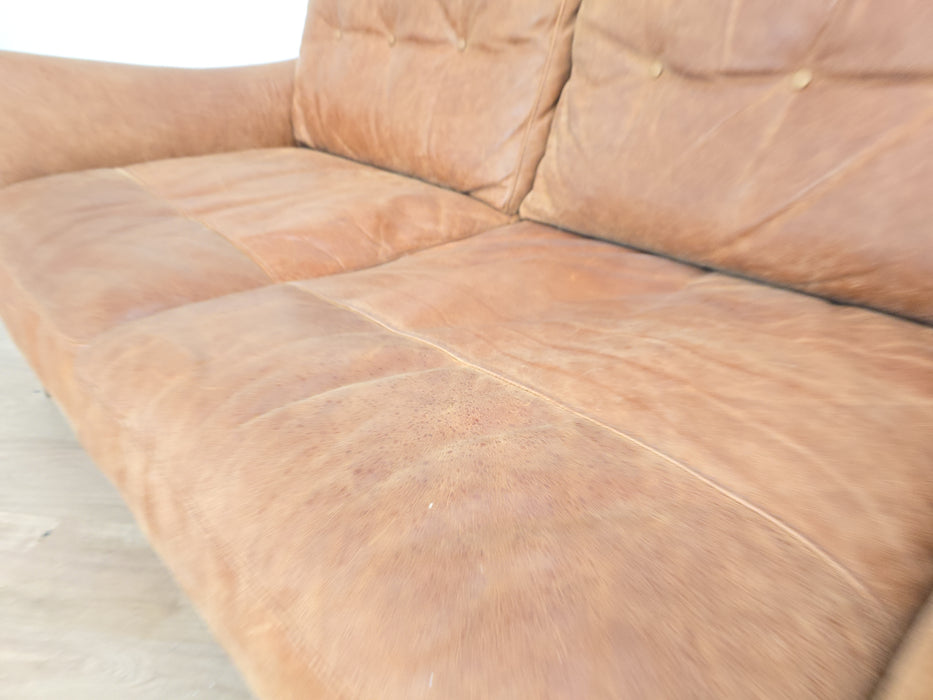 Cordelia 2 Seater - Leather Sofa - Texas Tan