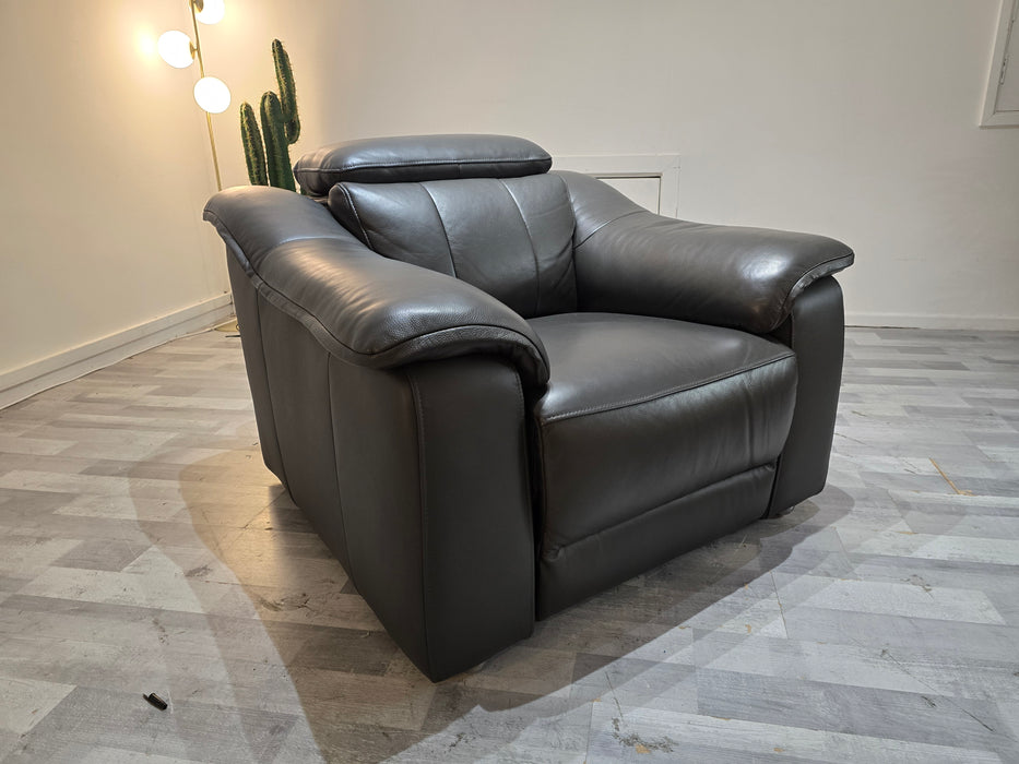 Carrera 1 Seater - Trusty Embossed Leather Charcoal