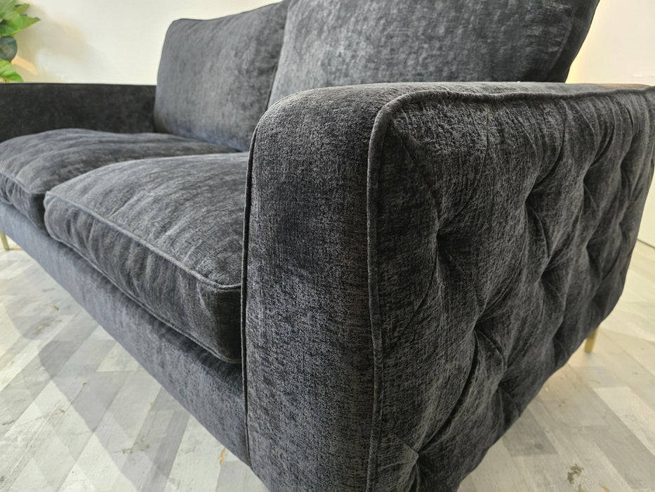 Rococo 3 Seater - Fabric Sofa - Rococo Verbier Black Mix