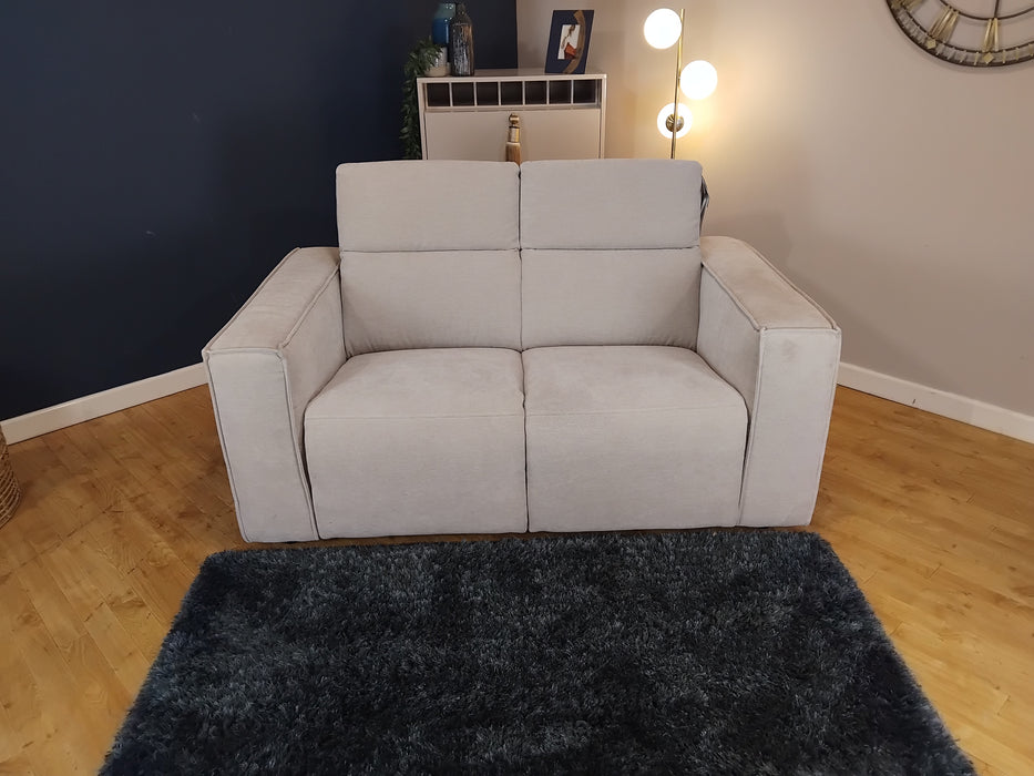 Sofology The Horizon Fabric 2 Seater in Textured Chenille Stone