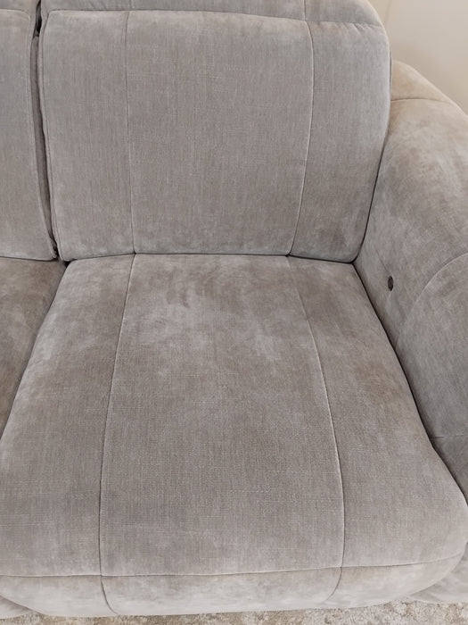 Sofology Lumiere Fabric 2 Seater in Relaxed Chenille Nutmeg