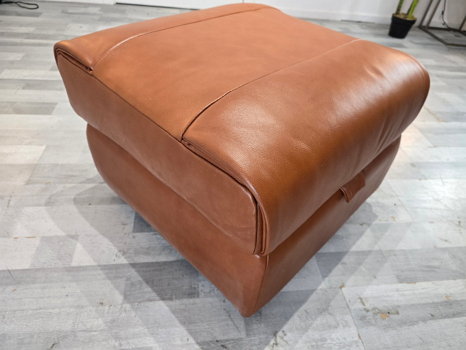 Broxton Storage Footstool - Fabric - Tan