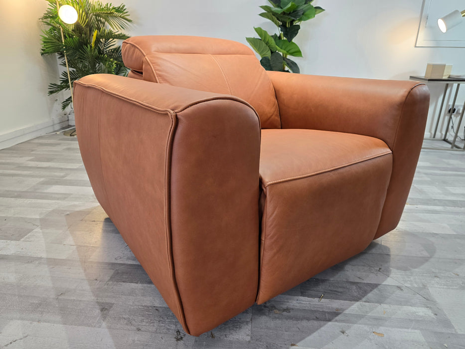 Bohemia - Leather Power Reclining Chair - Kansas Tan