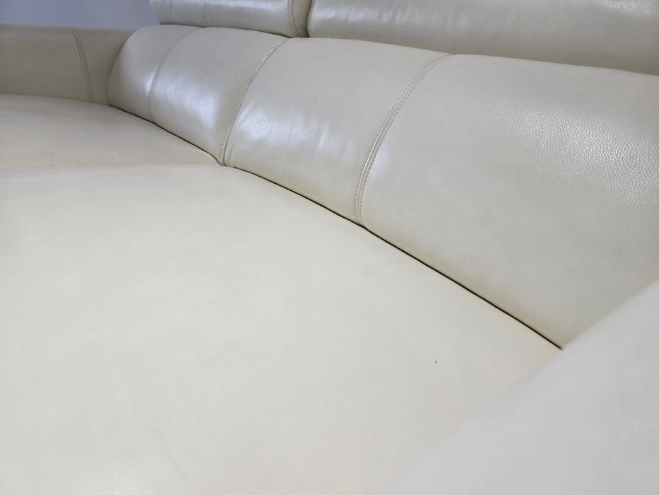 Moreno 3 Seater - Leather  - White