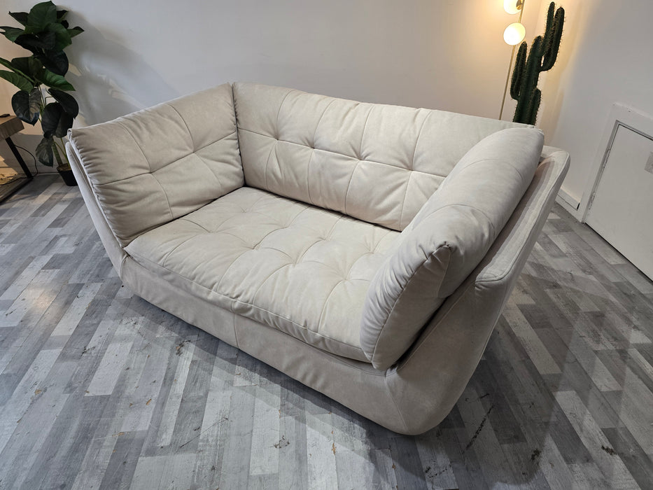 The Cocoon 2 Seater - Lifestyle Flecked Fabric Ivory