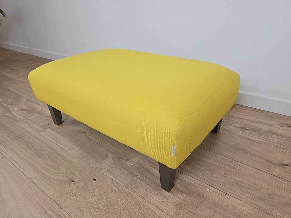 Lincoln House Footstool - Fabric - Yellow