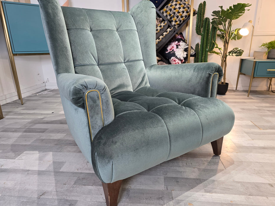 Midsummer 1 Seat - Fabric Accent Chair - Teal