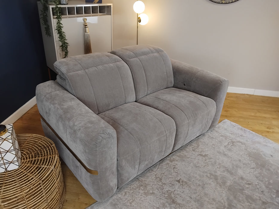 Sofology Lumiere Fabric 2 Seater in Relaxed Chenille Nutmeg