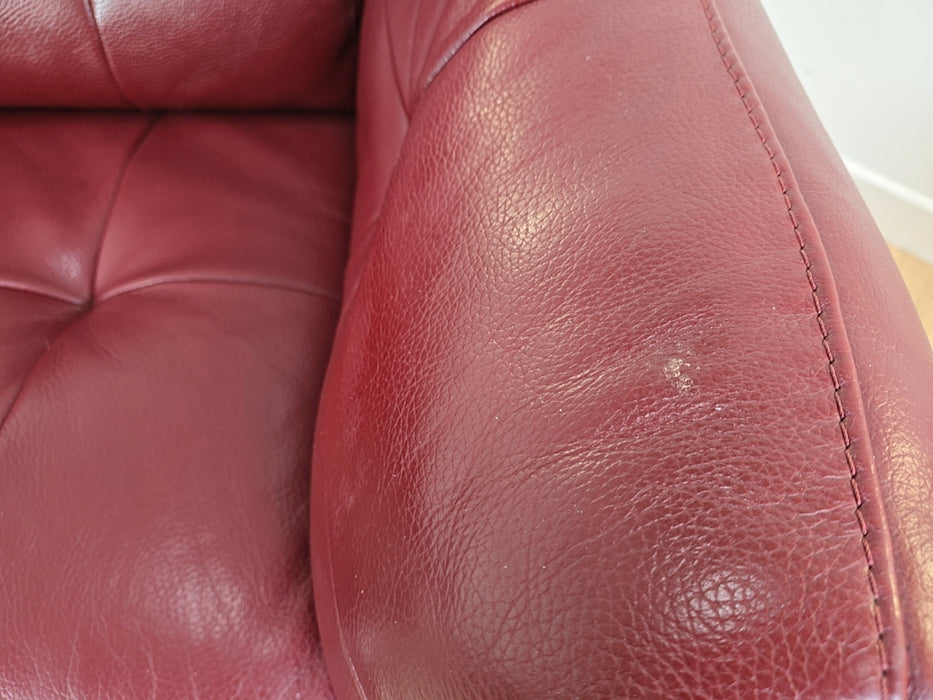 Europa 3 seat - Leather  - Cranberry