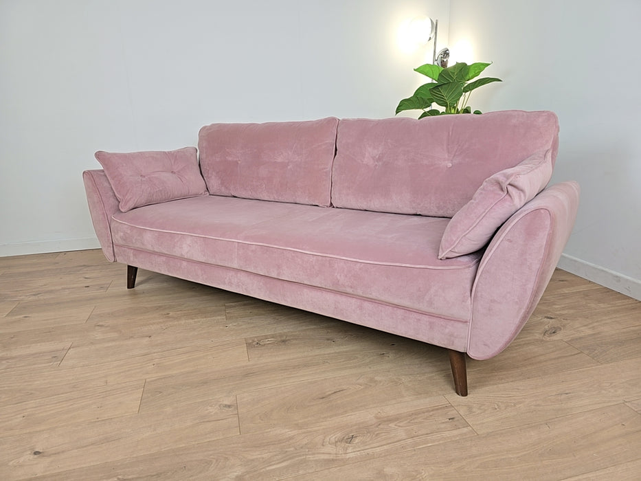 Zinc Sofa bed -  Fabric  - Plush Pink