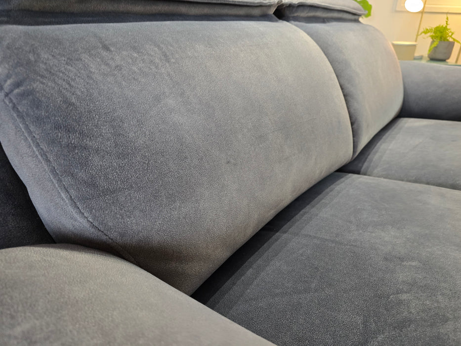 Benz 2 Seater - Fabric Sofa - Dexter Charcoal