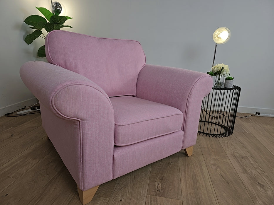 Angelica - Fabric Chair - Pink