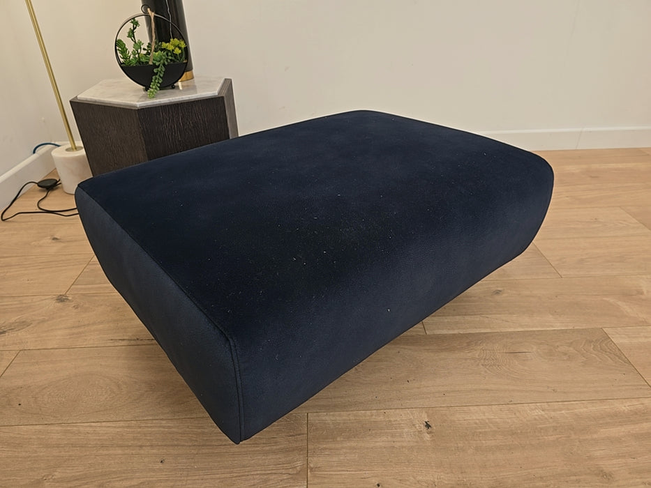 Trent - Fabric Footstool  - Navy