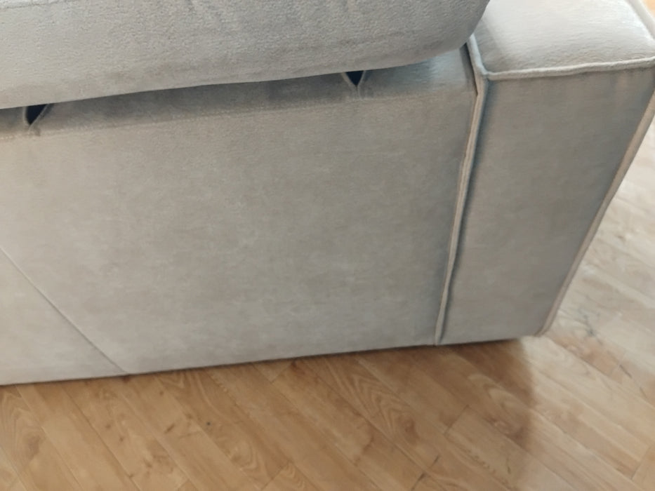 Sofology The Horizon Fabric 2 Seater in Textured Chenille Stone