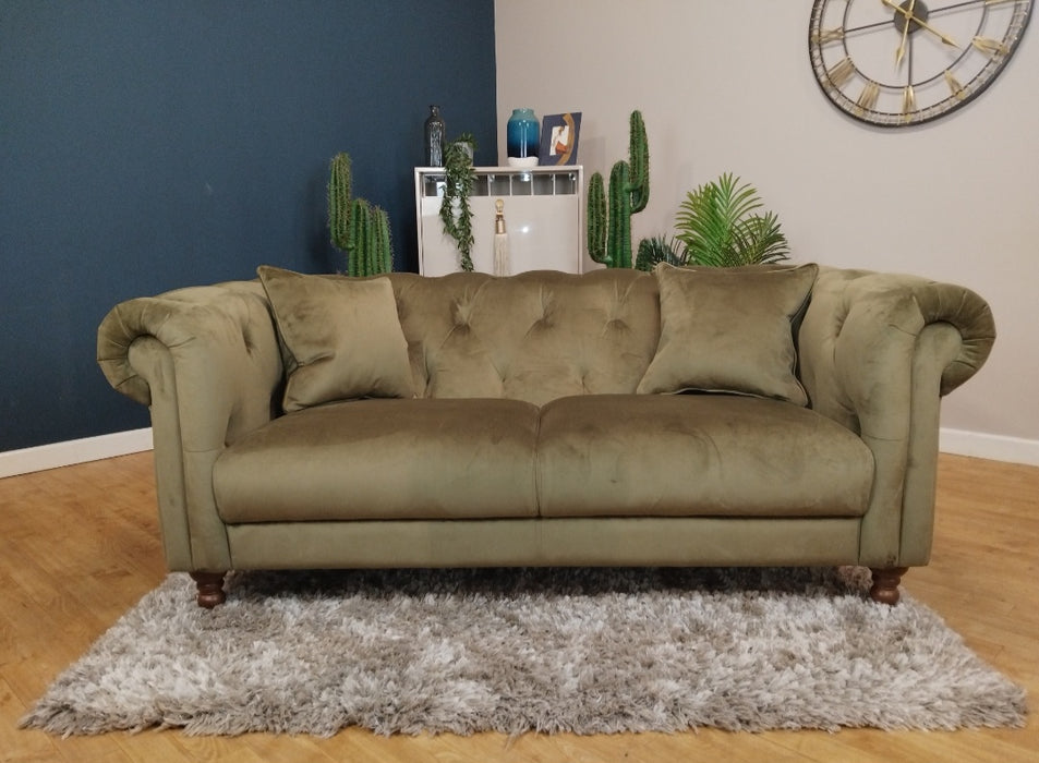 Balmoral Fabric 2 Seater - Matt Velvet Moss (WA2)