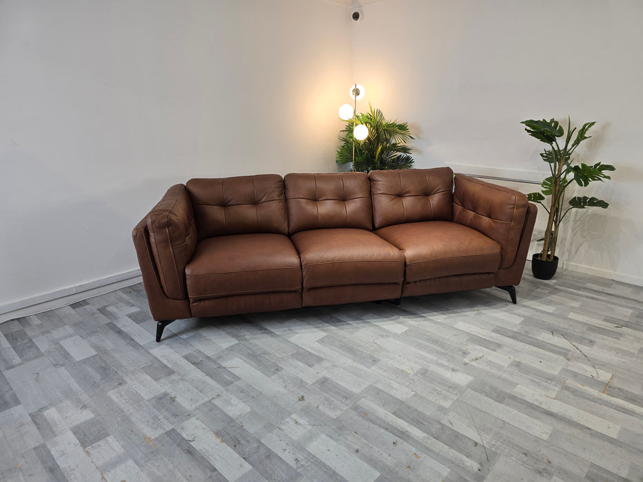 Muse 3 Seater - Leather Sofa - Espresso