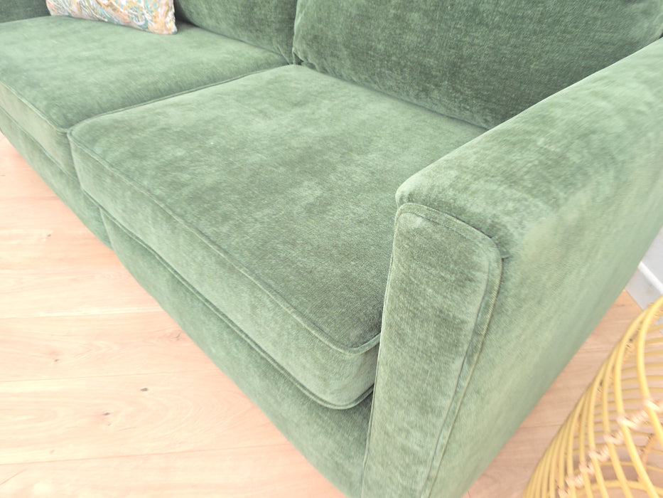 Piazza 4 Seater Split - Fabric Sofa - Aston Chenille Moss/Vento Clay/Rico Olive Mix