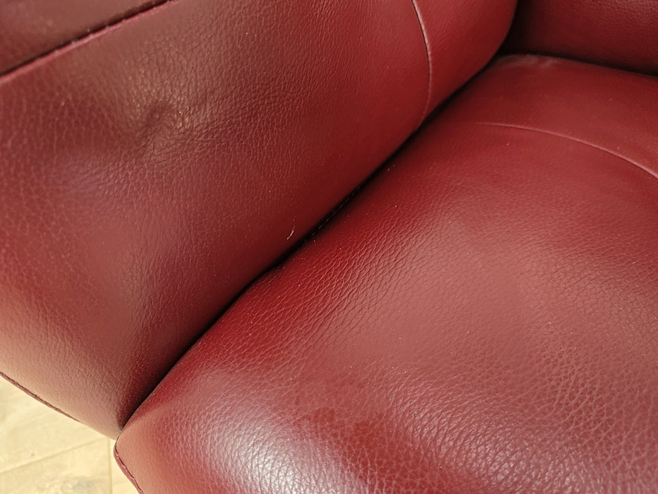 Europa 3 seat - Leather  - Cranberry