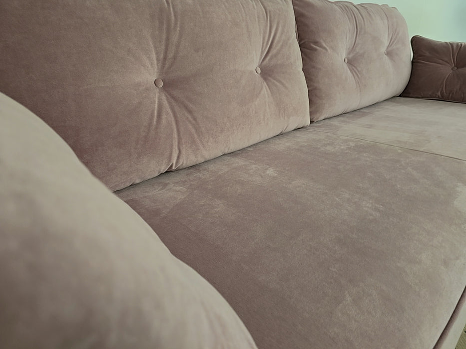 Zinc Sofa bed -  Fabric  - Plush Pink